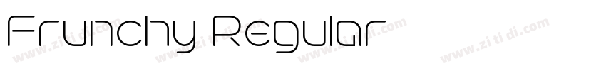 Frunchy Regular字体转换 Frunchy Regular字体转换